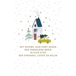 Luxe Kerstkaart Christmas Fever Het Nieuwe Jaar Komt Eraan Muller