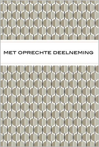 condoleancekaart - met oprechte deelneming