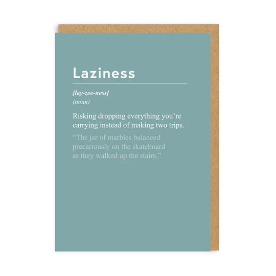 wenskaart ohh deer - laziness