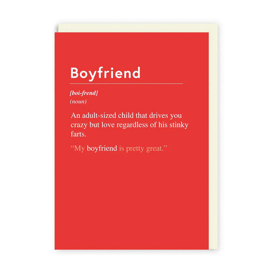 wenskaart ohh deer - boyfriend