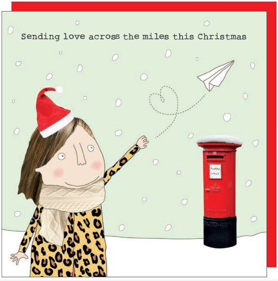 kerstkaart rosiemadeathing - sending love