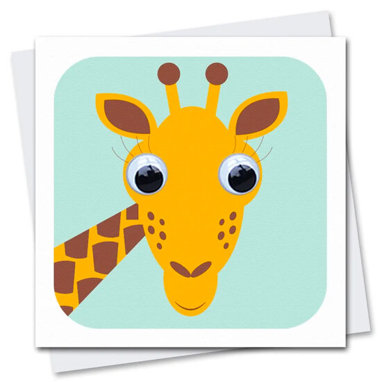 wenskaart stripey cats - giraffe