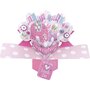 3D geboortekaart - pop ups - baby girl - olifant