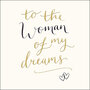 luxe valentijnskaart woodmansterne - to the woman of my dreams