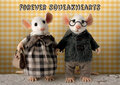 santoro tiny squee mousies wenskaart - forever squeakhearts