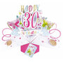 3D verjaardagskaart - pop ups - happy 30th birthday - vlinders