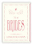 trouwkaart quire - to the brides congratulations - homohuwelijk