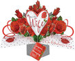 3D valentijnskaart - pop ups - my darling wife on valentine's day