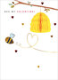 luxe valentijnskaart met honeycomb - bee my valentine