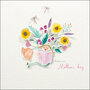 moederdagkaart woodmansterne - relax on mother's day - bloemen en boek