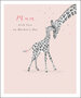 grote moederdagkaart woodmansterne - with love on mother's day - giraffes