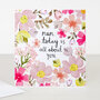 wenskaart caroline gardner - mum today is all about you - bloemen