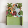 3d pop up kinderkaart - jungle