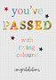 geslaagd kaart inspired - you've passed with flying colours!