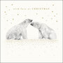 luxe kerstkaart woodmansterne - with love at christmas - ijsberen