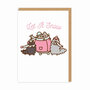 kerstkaart pusheen - let it snow