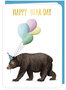 verjaardagskaart correspondances - happy bear-day - beer