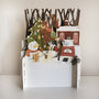 3d pop-up kerstkaart miniature greetings - sneeuwpop en dieren