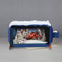 3D pop up kerstkaart - message in a bottle - santa express - stoomtrein