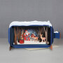 3D pop up kerstkaart - message in a bottle - kerstman en hertjes