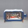 3D pop up kerstkaart - message in a bottle - auto, kerstboom en hertjes