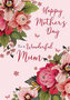 grote luxe moederdagkaart A4 - happy mother's day to a wonderful mum