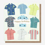 verjaardagskaart caroline gardner - happy birthday - shirts