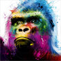 vierkante ansichtkaart met envelop patrice murciano - gorilla