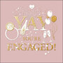 wenskaart woodmansterne - yay you're engaged - verloofd