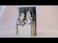 3d pop-up kerstkaart miniature greetings - sneeuwpop bij huis