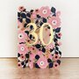 30 jaar - lasergesneden wenskaart blossom - bloemen