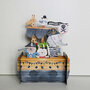 3d pop up kinderkaart - piratenschip