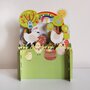 3d pop-up paaskaart miniature greetings - regenboog