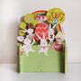 3d pop-up paaskaart miniature greetings - rood ei