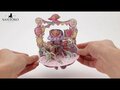 3D kaart - pirouettes cards - baby girl