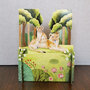 3d pop-up kaart miniature greetings - leeuw en welpje