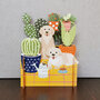 3d pop-up kaart miniature greetings - honden