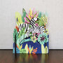 3d pop-up kaart miniature greetings - zebra