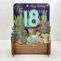 18 jaar - 3d pop-up verjaardagskaart miniature greetings - planten