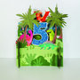 5 jaar - 3d pop up kinderkaart - dinosaurus