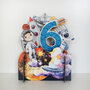 6 jaar - 3d pop up kinderkaart - astronaut