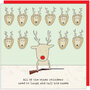 kerstkaart rosiemadeathing - rudolph