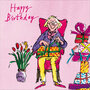 verjaardagskaart woodmansterne  Quentin Blake - happy birthday