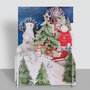 3d pop-up kerstkaart miniature greetings - ijsberen