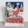 3d pop-up kerstkaart miniature greetings - kerstman