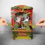 3d pop-up greeting card - paper theatre - happy birthday - ballet