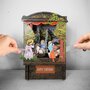 3d pop-up greeting card - paper theatre - happy birthday - kinderen