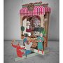 3d pop-up greeting card - paper theatre - happy birthday - cake shop