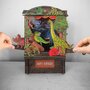 3d pop-up greeting card - paper theatre - happy birthday  - dinosaurussen