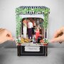 3d pop-up greeting card - paper theatre - thank you  - bloemenwinkel